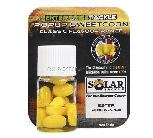 Искусственная плавающая насадка Enterprise Tackle Pop Up Sweetcorn Solar Ester Pineapple Yellow Ананас